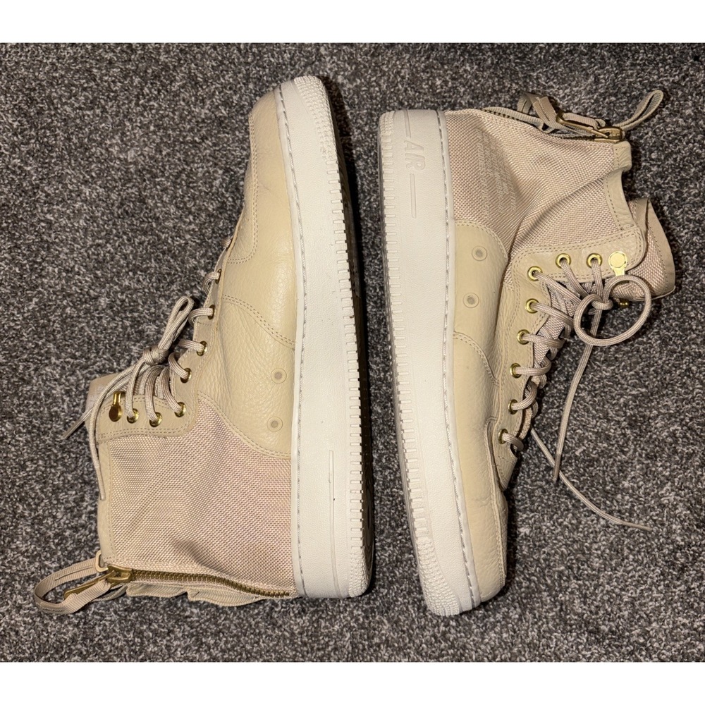 Nike SF-AF1 Mid Mushroom Light Bone Sz 13 Men's Zip Sneakers 917753-200